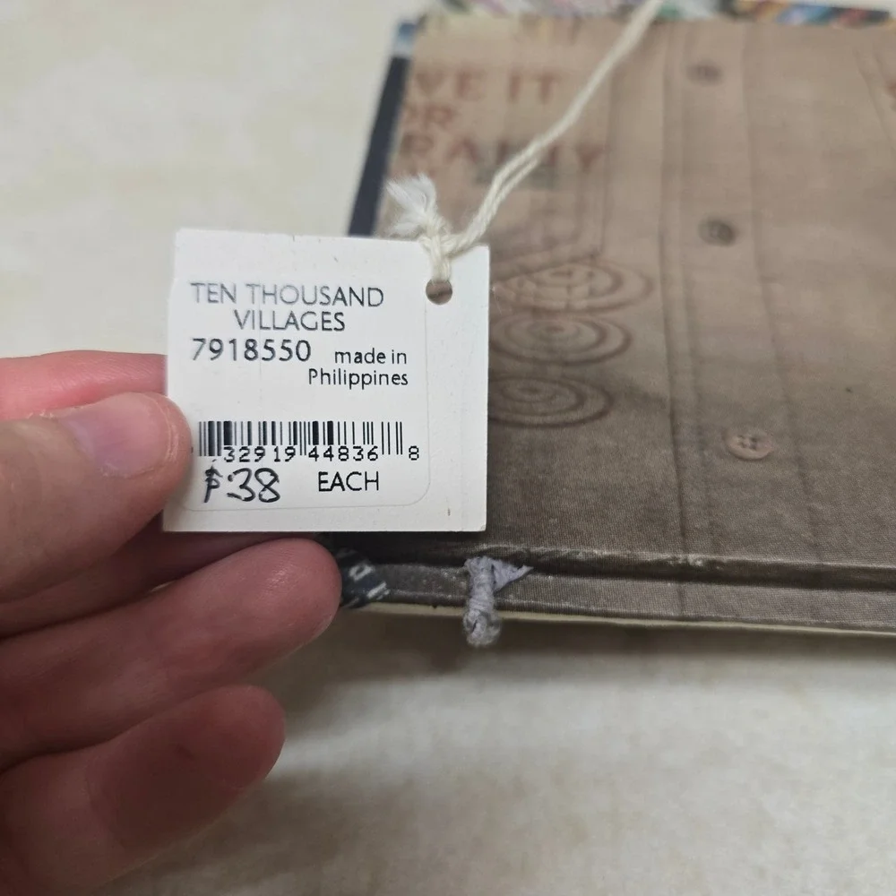 Ten Thousand Villages Recycled Newspaper Triple Hanging Picture Frame Fair Trade